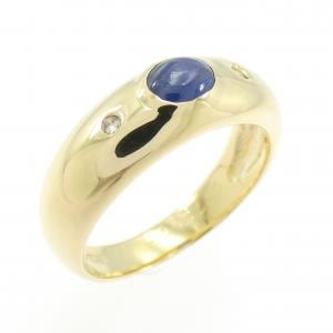 K18YG サファイヤ リング 0.47CT