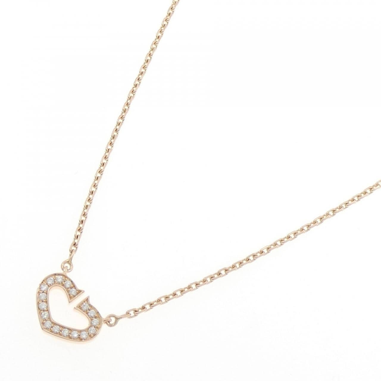 カルティエ Cハート ネックレス