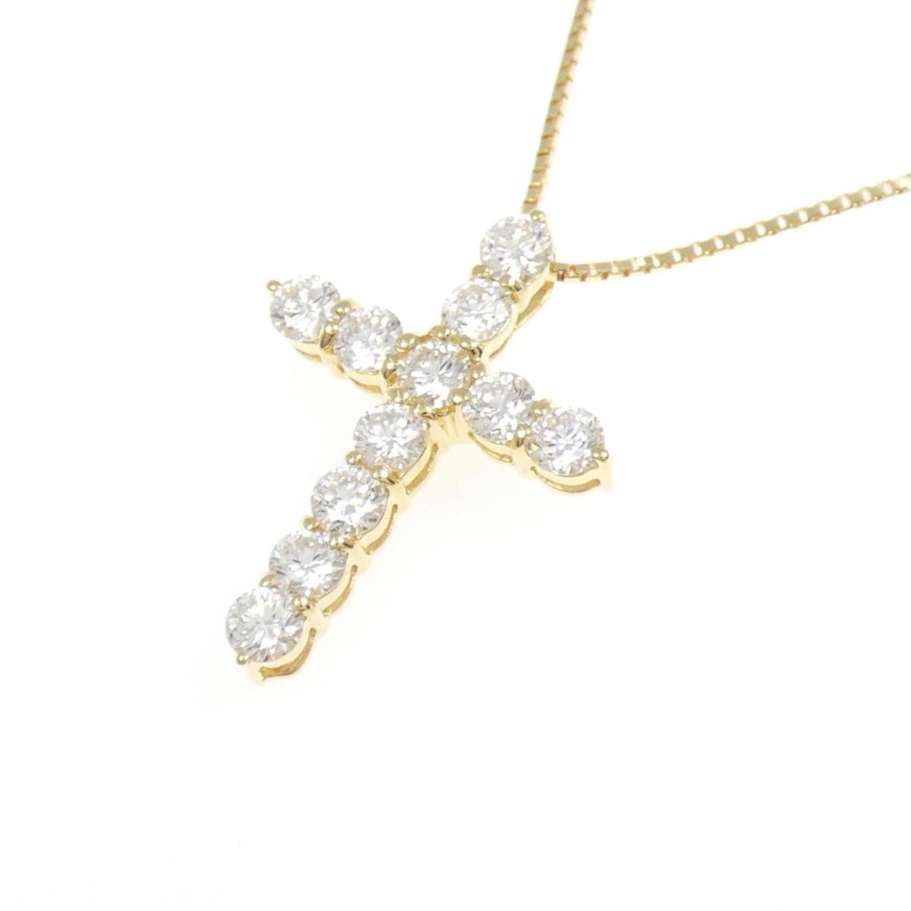 【新品】 K18YG鑽石項鍊 1.004克拉 D VS1-SI1 EXT-GOOD