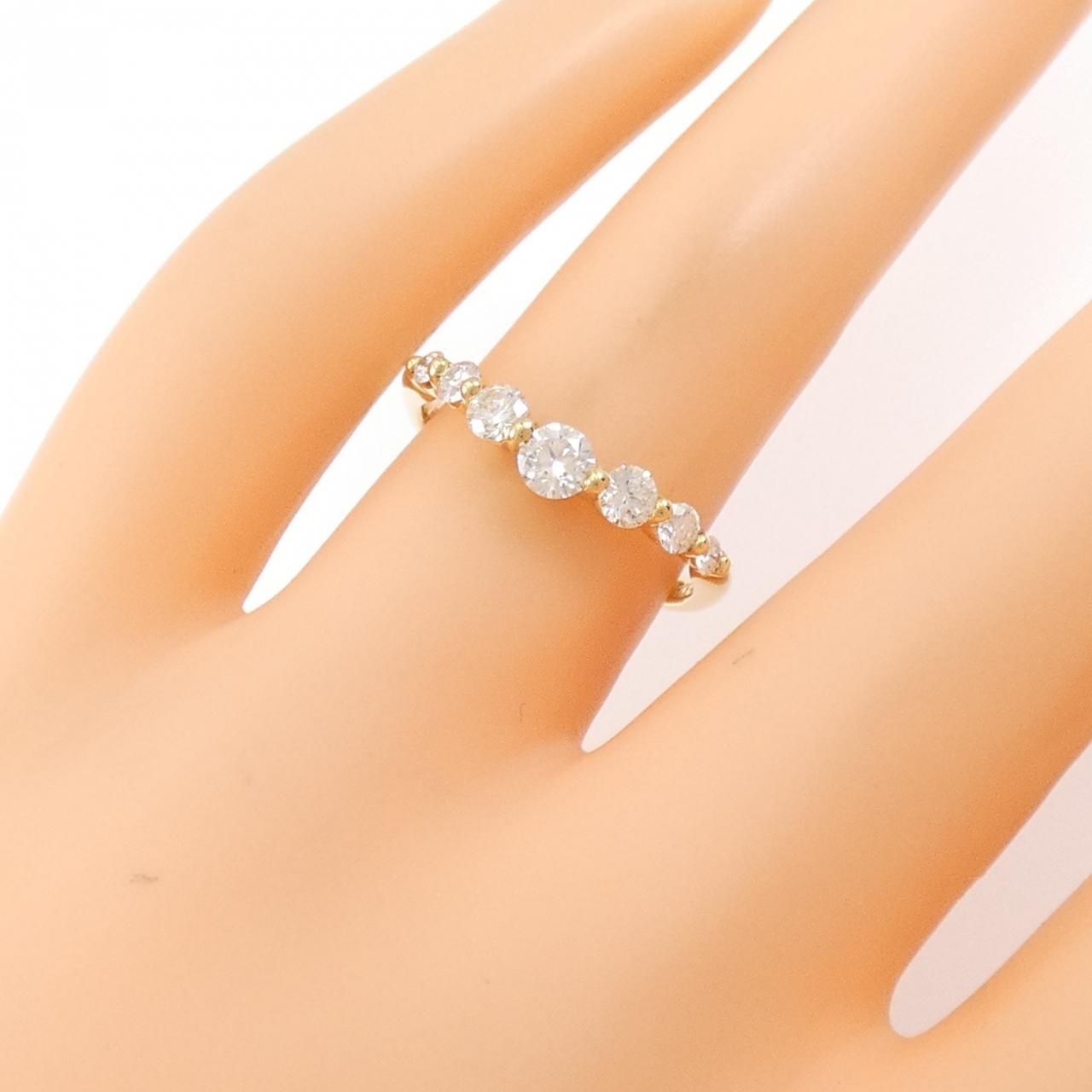 K18YG ダイヤモンド リング 0.55CT