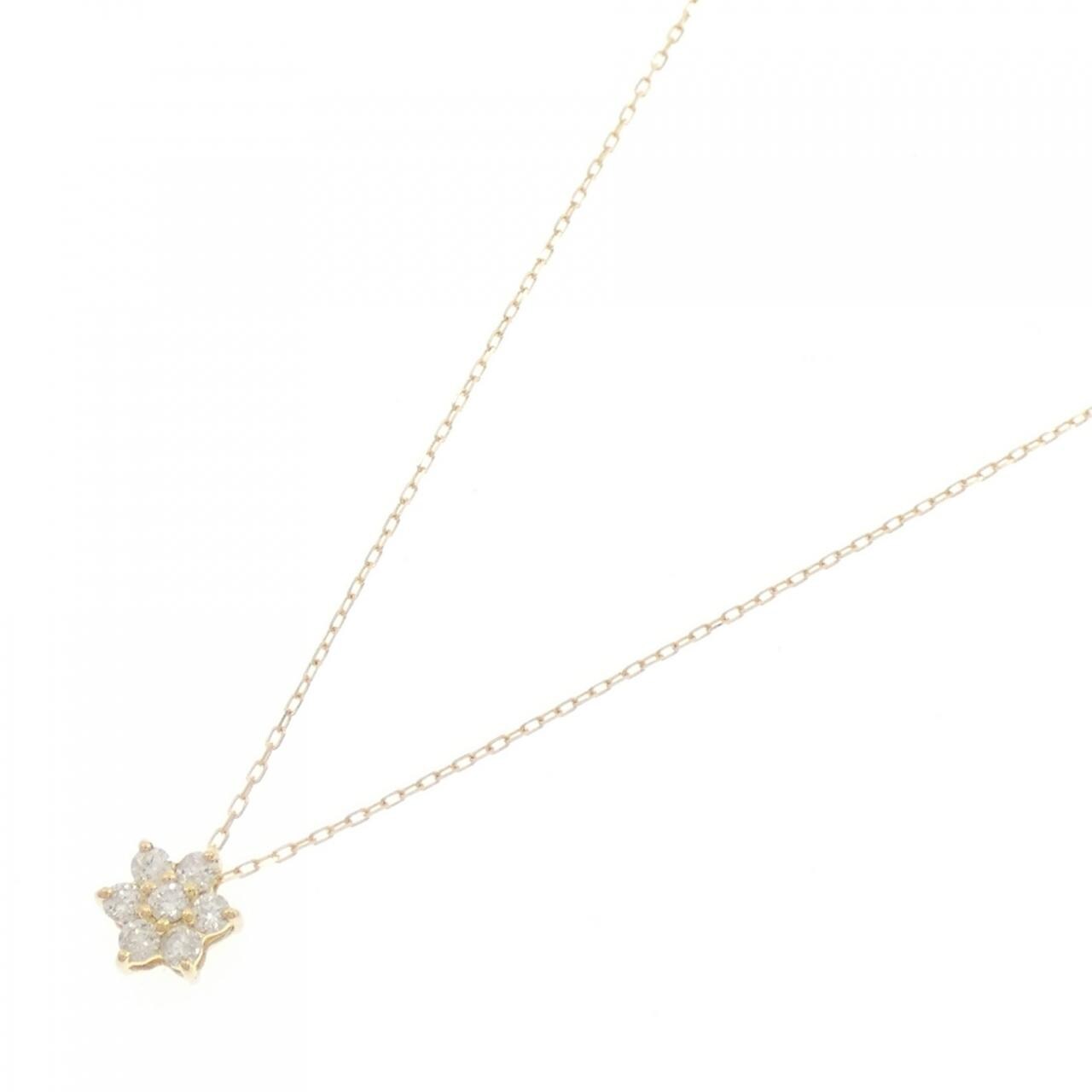 【新品】K18YG ダイヤモンド ネックレス 0.10CT