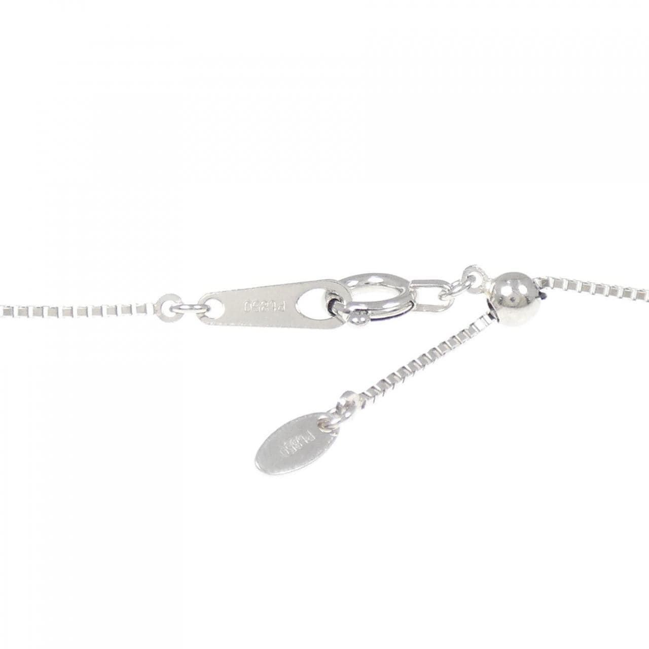 PT900/PT850 ピンクダイヤモンド ネックレス 0.18CT