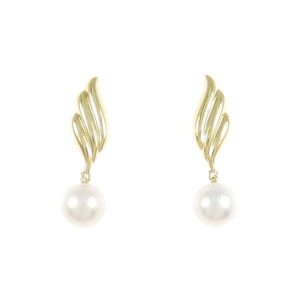 K18YG アコヤパール ピアス 7.1mm