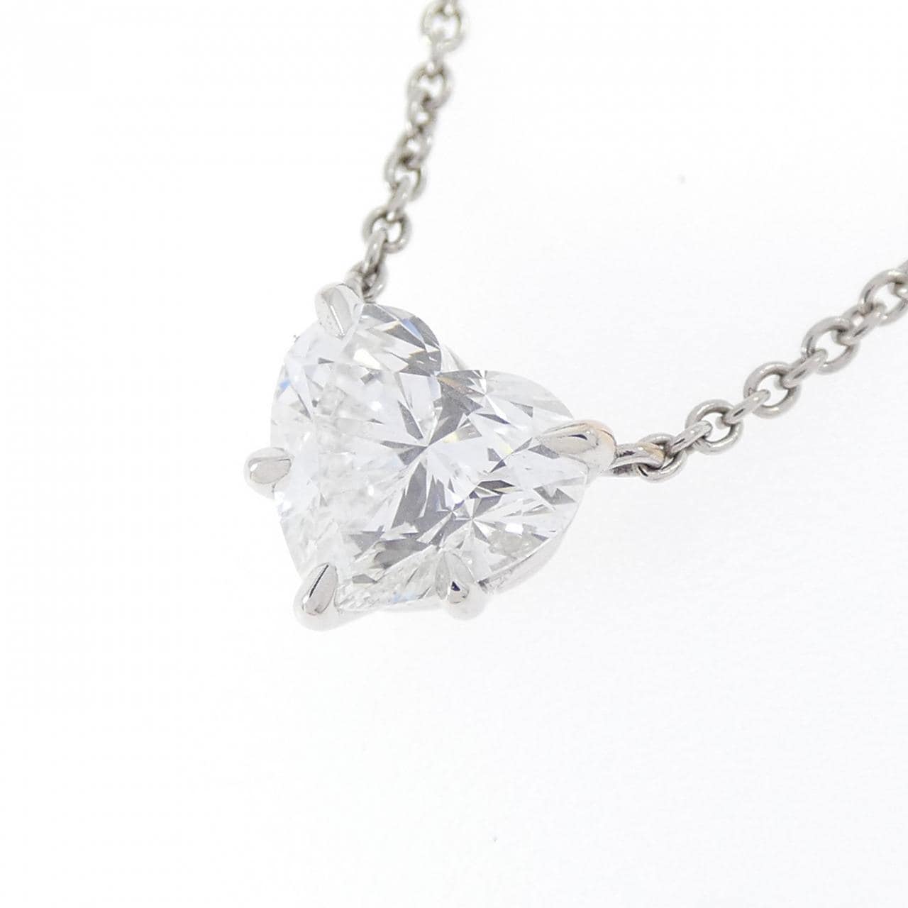 ハリーウィンストン ハート ネックレス 1.01CT E VVS2 ハートシェイプ