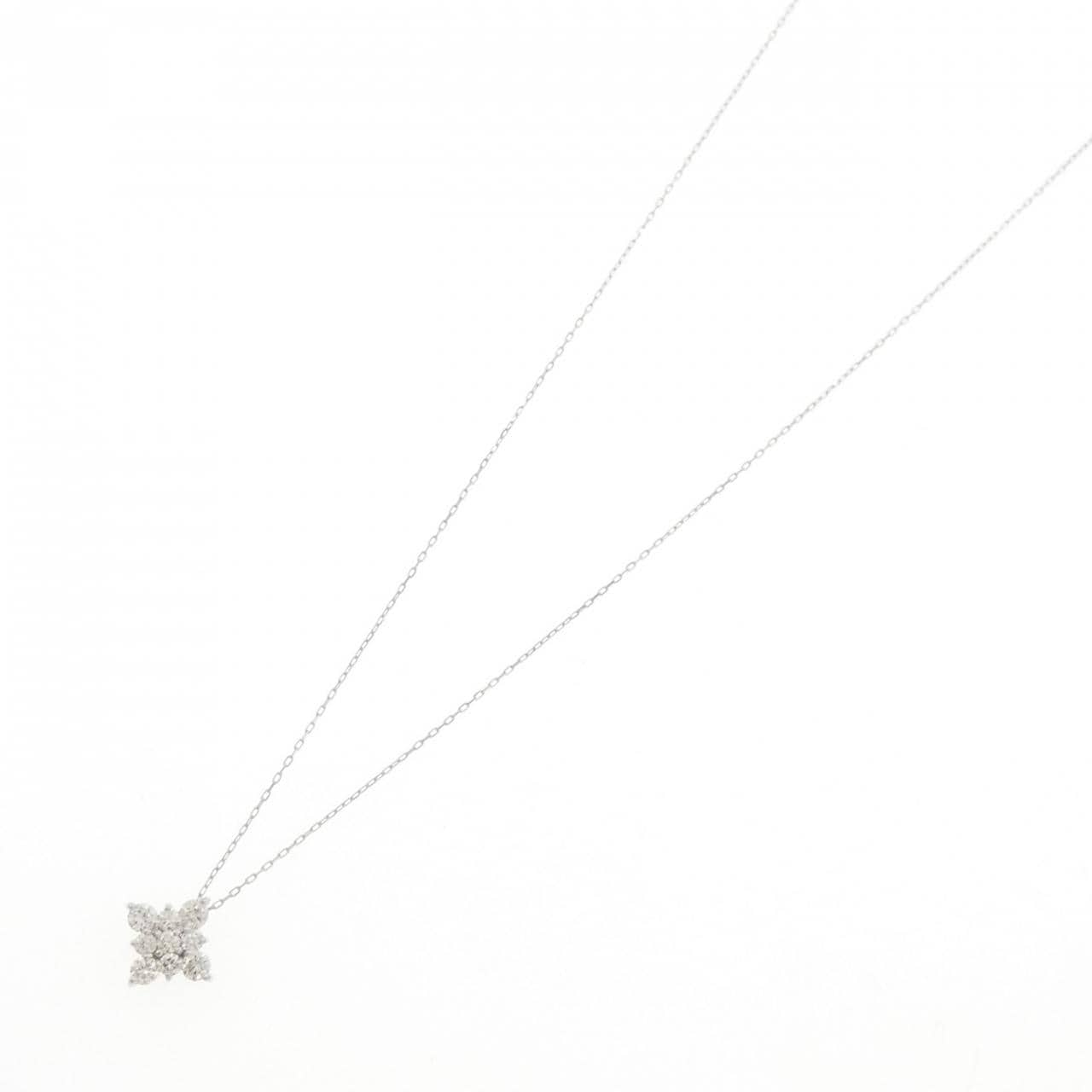K18WG ダイヤモンド ネックレス 0.30CT
