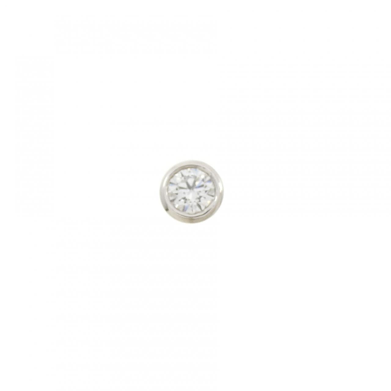 PT900 ソリティア ダイヤモンド ピアス 0.273CT 片耳