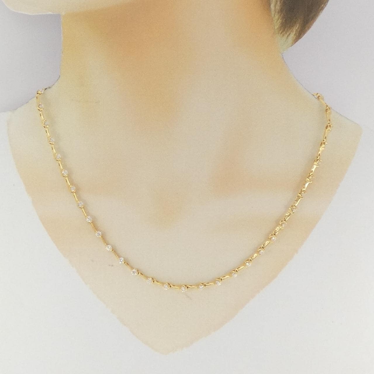 K18YG ダイヤモンド ネックレス 3.277CT