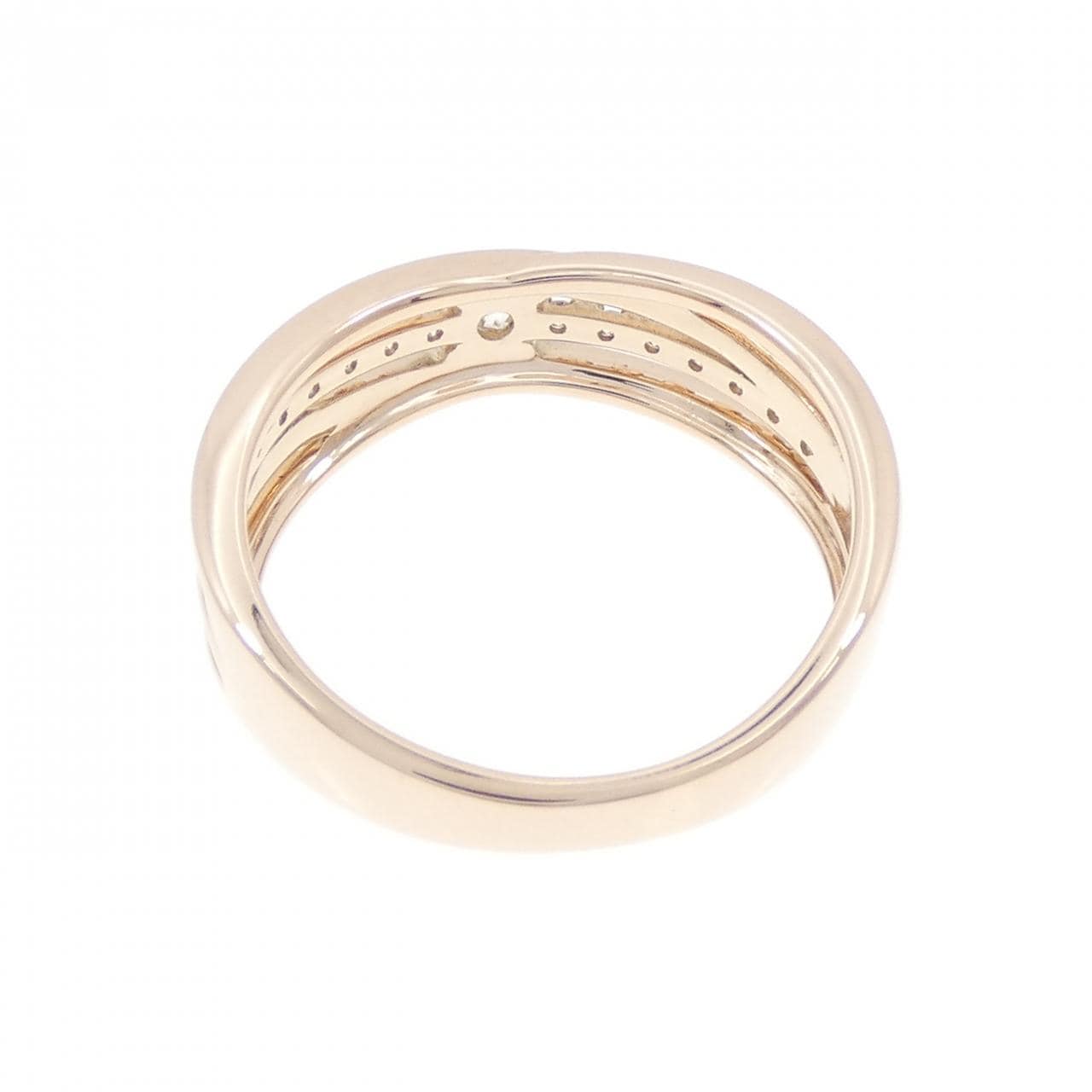 K18PG ダイヤモンド リング 0.13CT