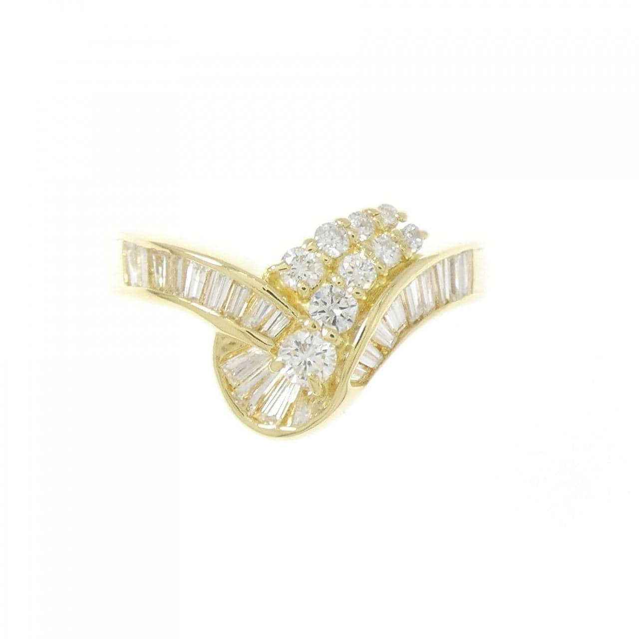 K18YG ダイヤモンド リング 0.75CT