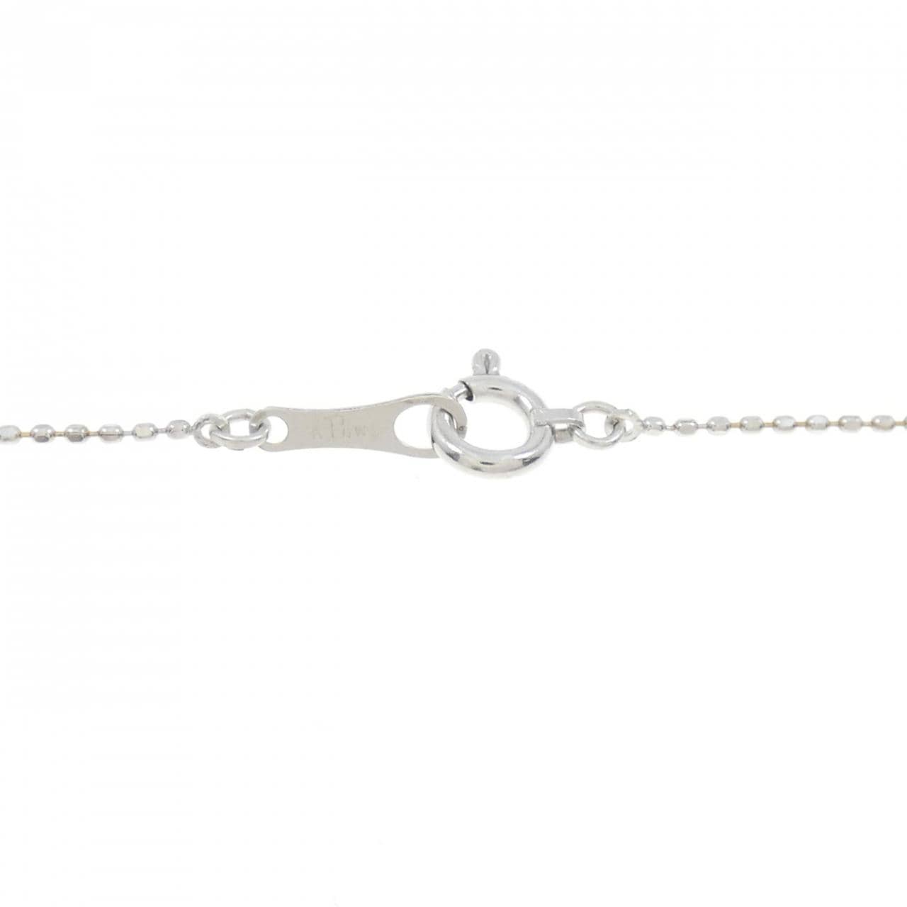 K18WG クロス ダイヤモンド ネックレス 0.09CT