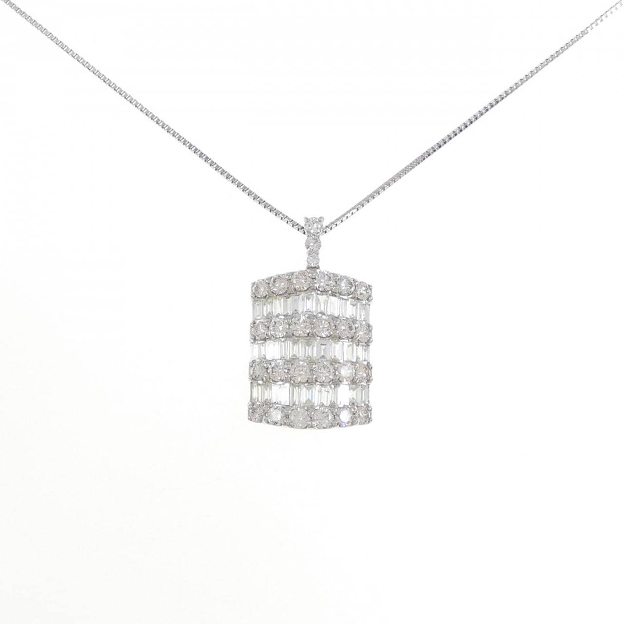 PT900/PT850 ダイヤモンド ネックレス 2.00CT
