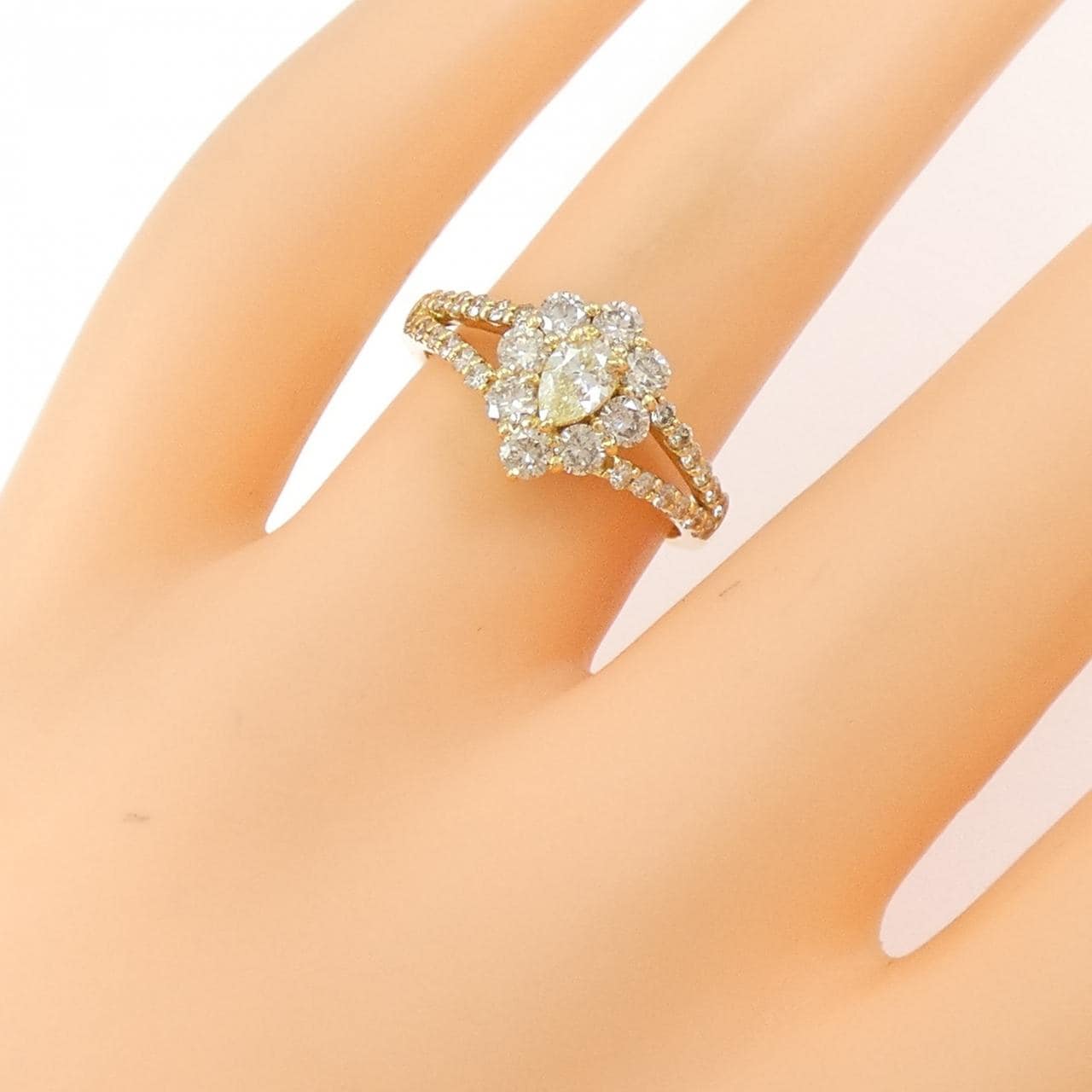 K18YG ダイヤモンド リング 1.00CT