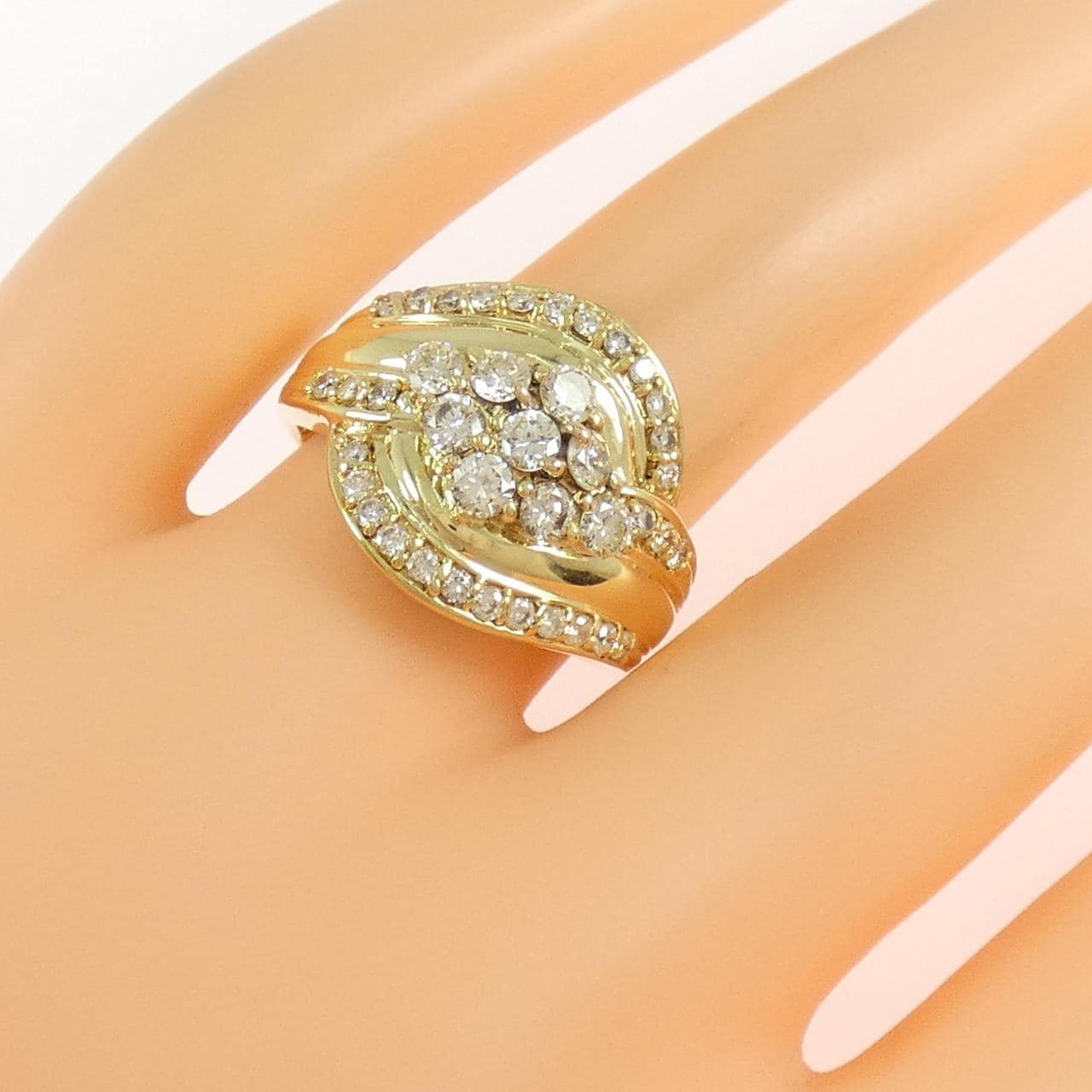 K18YG ダイヤモンド リング 1.00CT