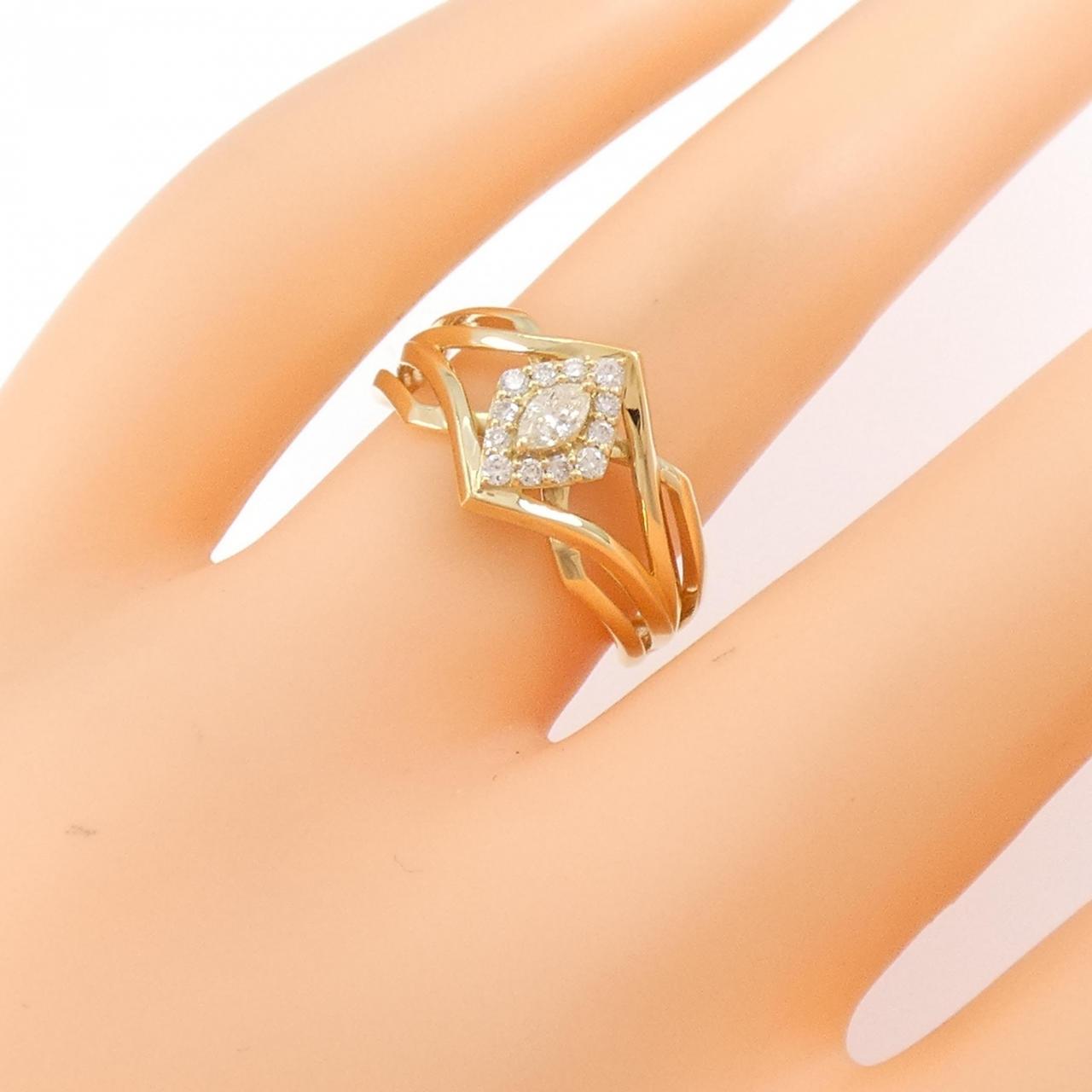 [新品] K18YG钻石0.18CT