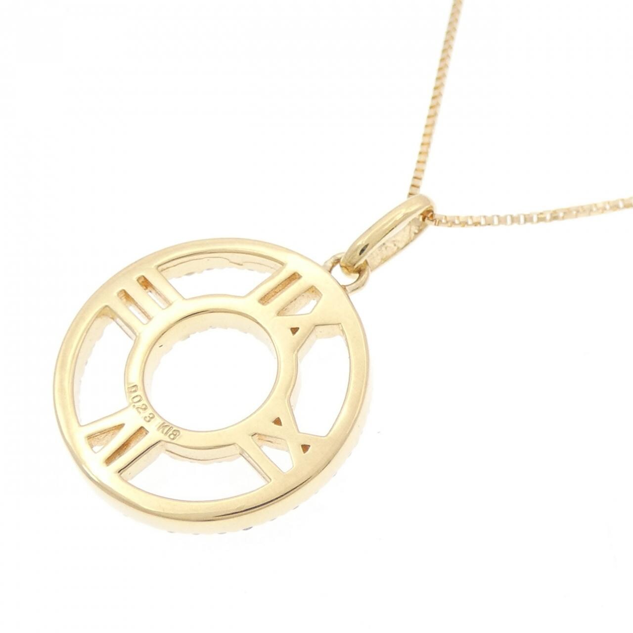 K18YG ダイヤモンド ネックレス 0.23CT
