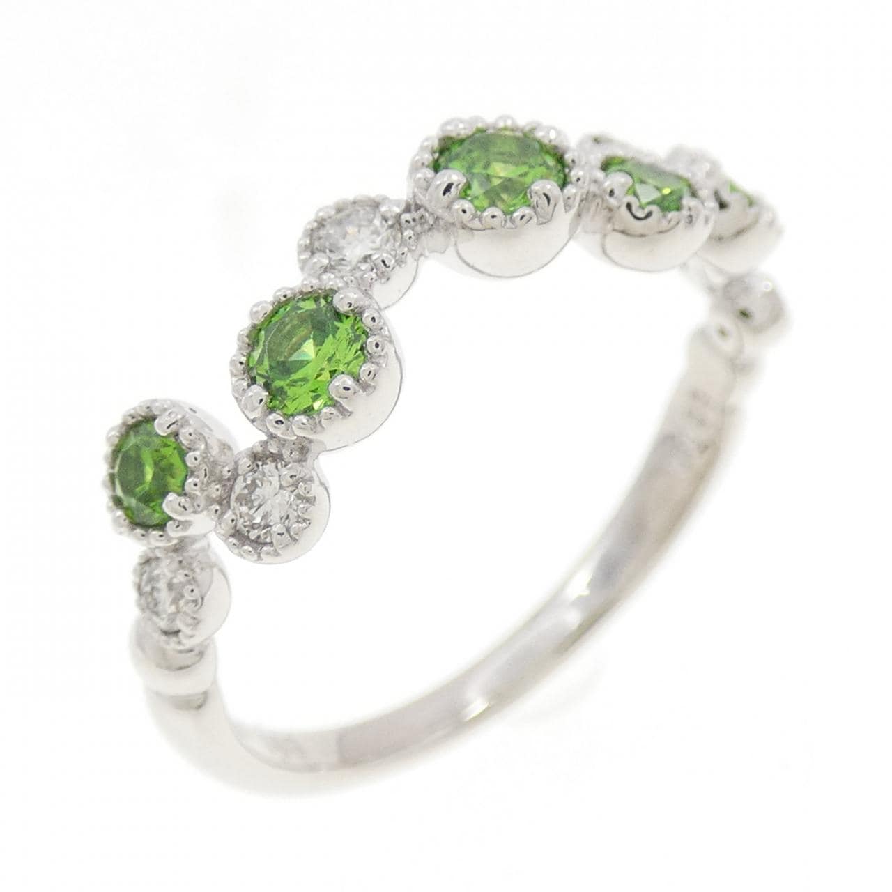 PT900 デマントイドガーネット リング 0.43CT