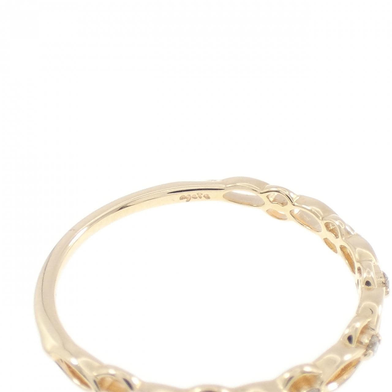 アガット ダイヤモンド リング 0.02CT