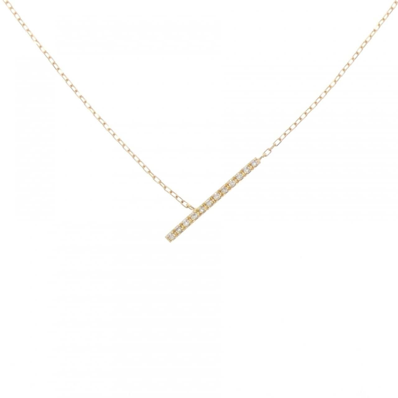 K18YG ダイヤモンド ネックレス 0.04CT