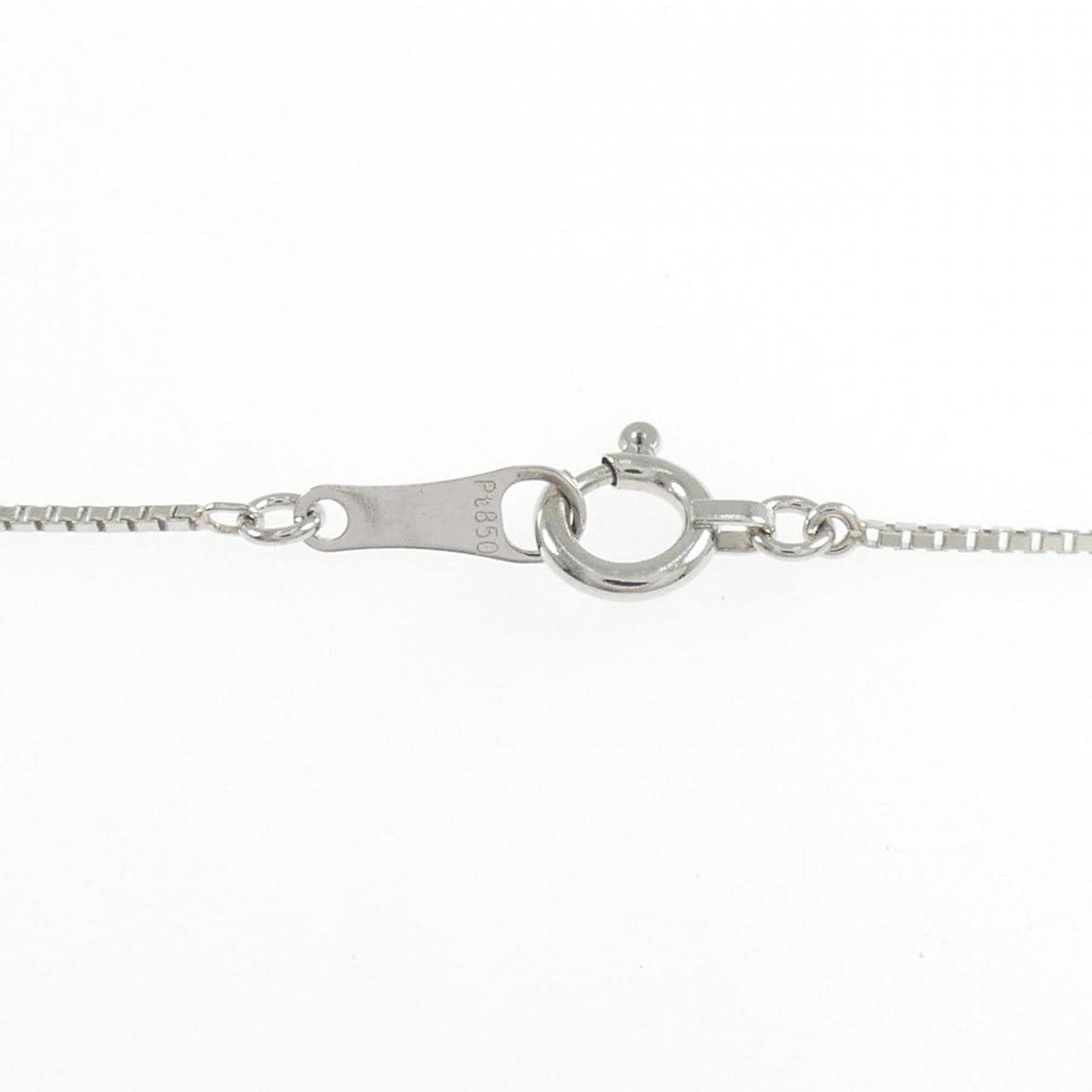 PT900/PT850スリーストーン  ダイヤモンド ネックレス 0.50CT