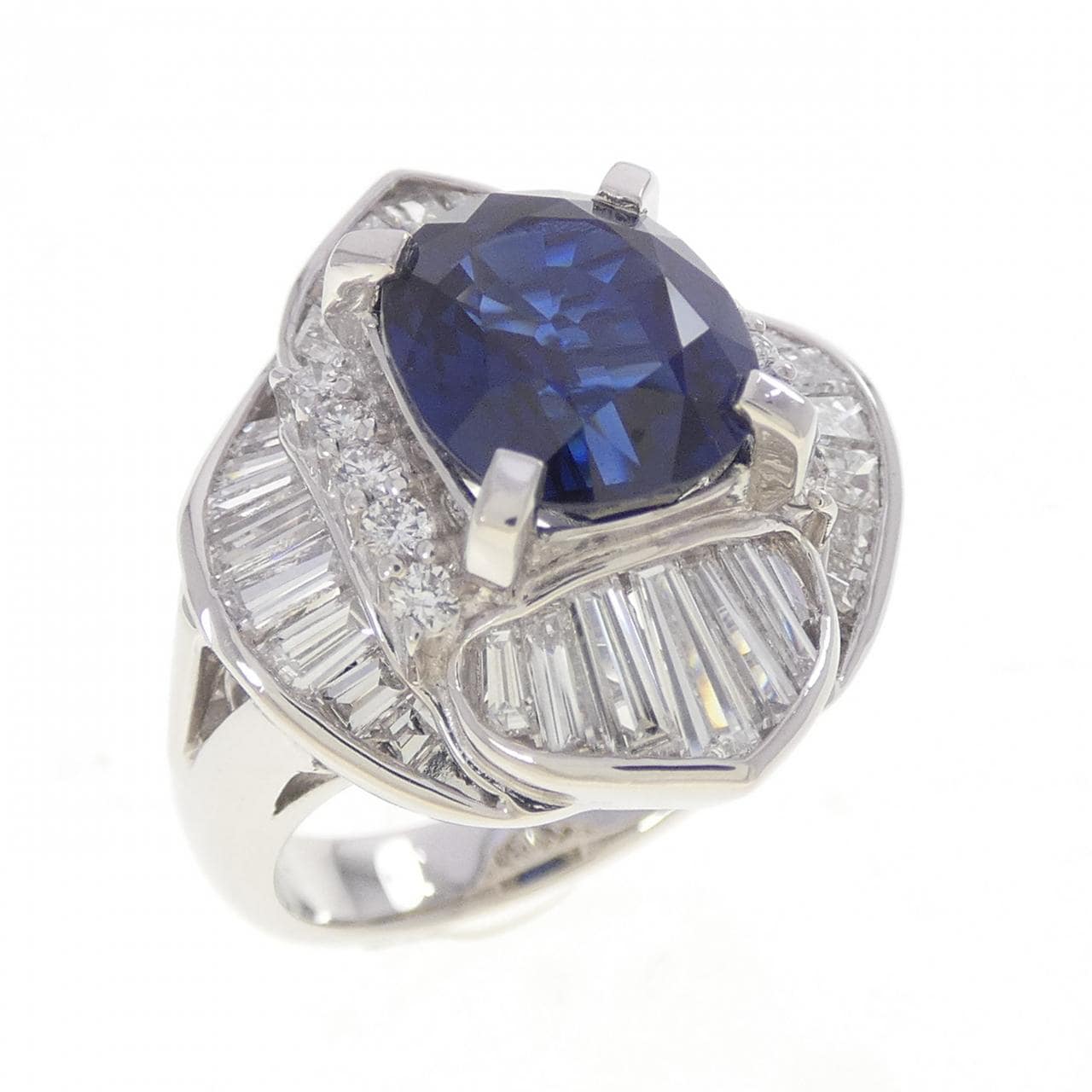 PT900 サファイヤ リング 4.43CT