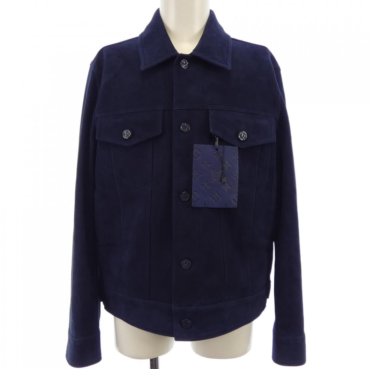 ルイヴィトン LOUIS VUITTON スエードデニムジャケット HKL51EZLN レザージャケット