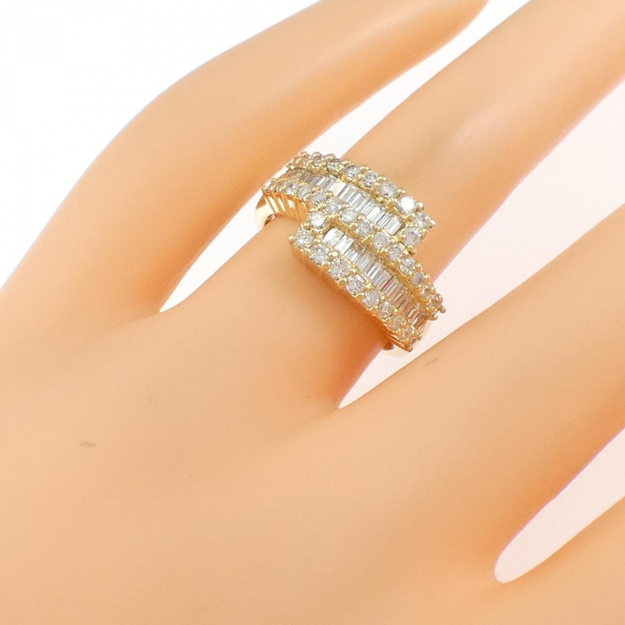 K18YG ダイヤモンド リング 1.10CT