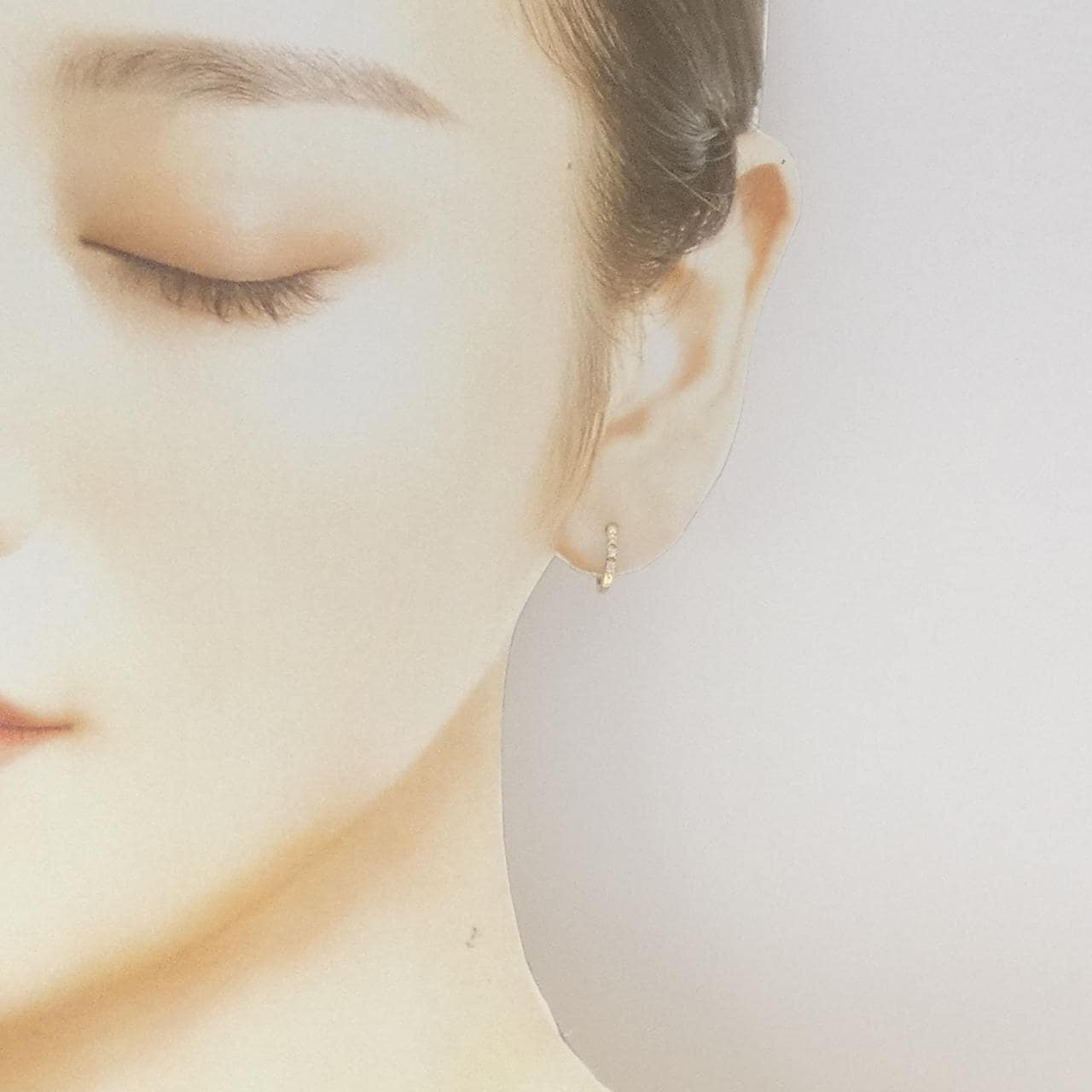 K10YG ダイヤモンド イヤリング