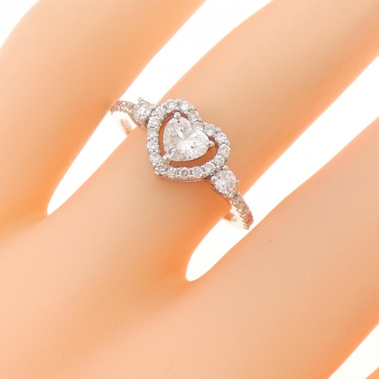 PT900 ハート ダイヤモンド リング 0.318CT