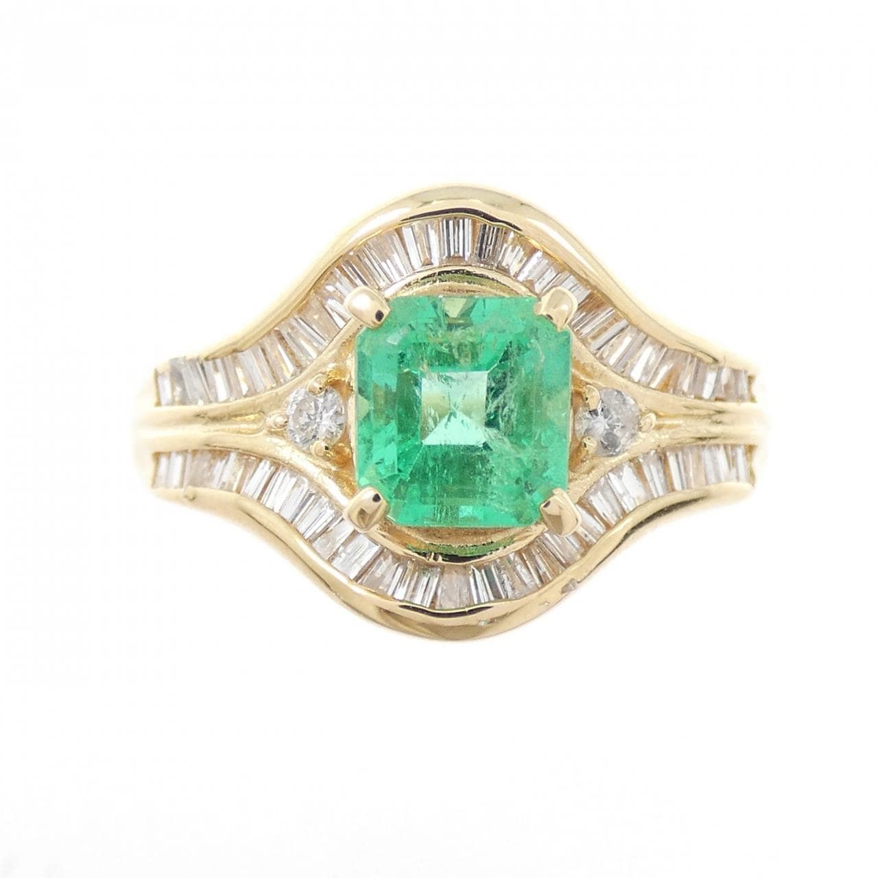 K18YG エメラルド リング 0.71CT