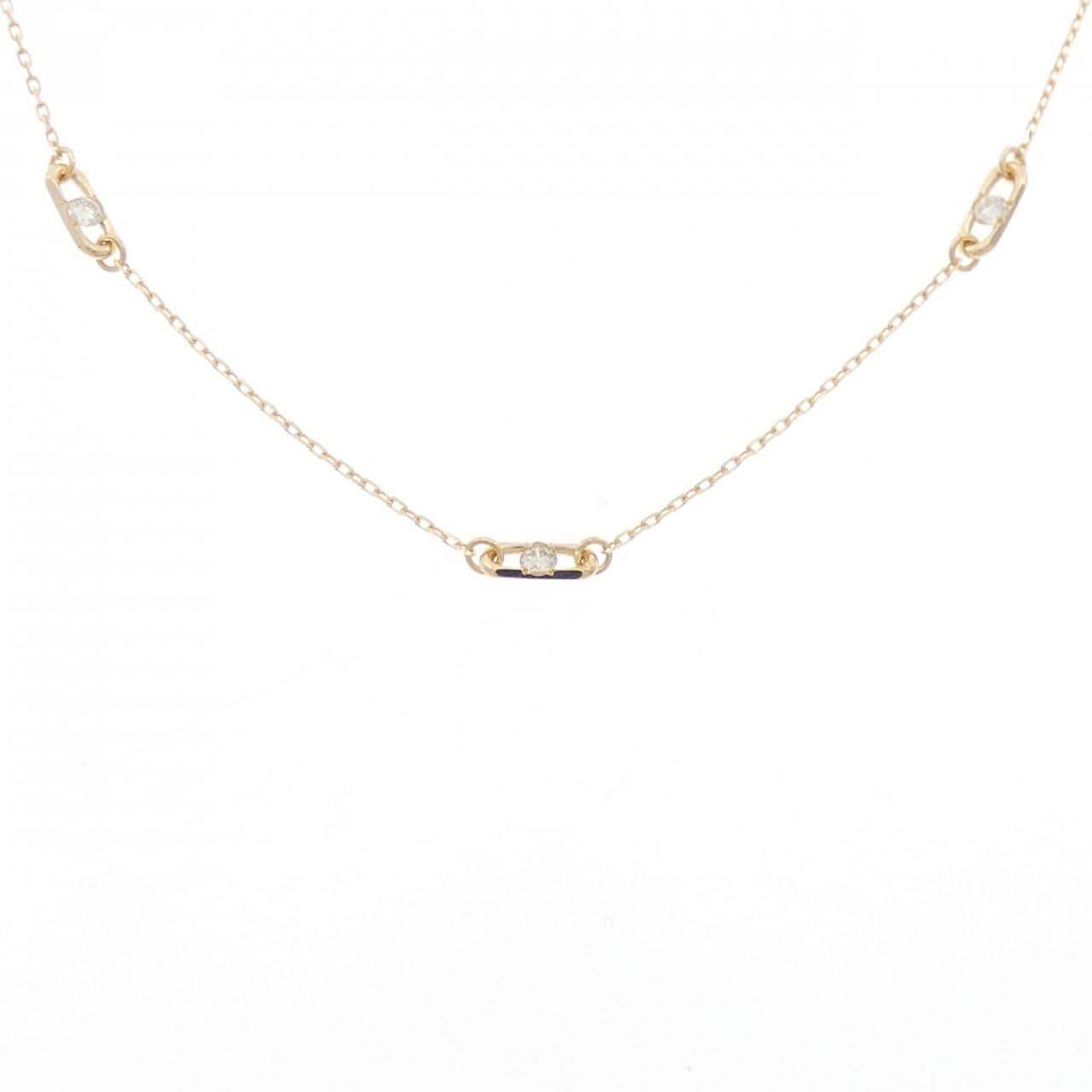 【新品】K18YG ダイヤモンド ネックレス 0.09CT