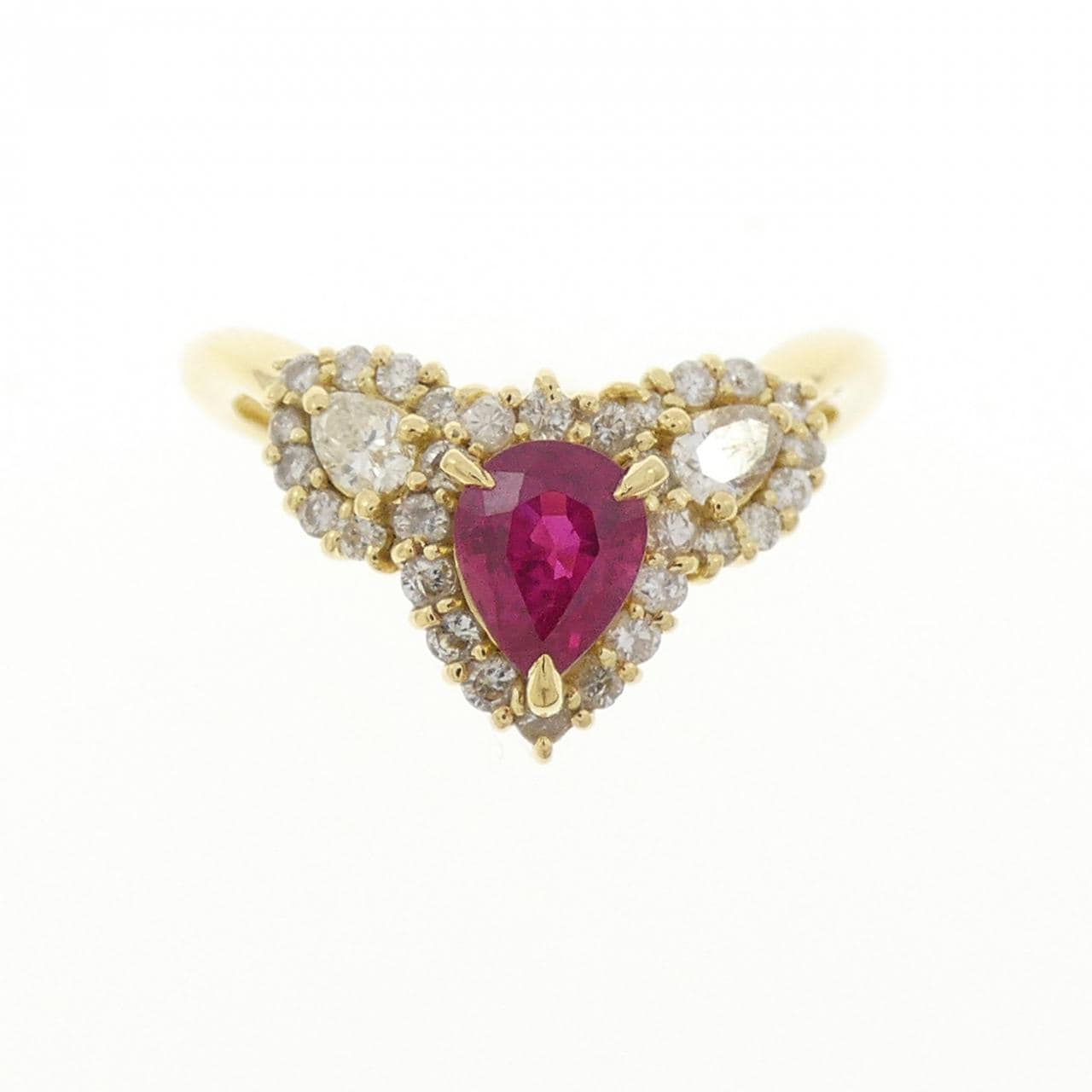 K18YG红宝石戒指0.59CT