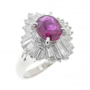 PT900 ルビー リング 0.89CT