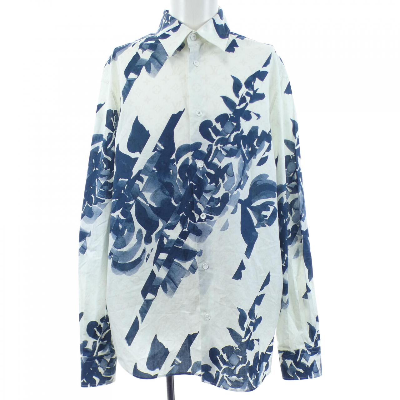 ルイヴィトン LOUIS VUITTON ロングスリーブプリンテッドコットンシャツ HQS13WFVO シャツ