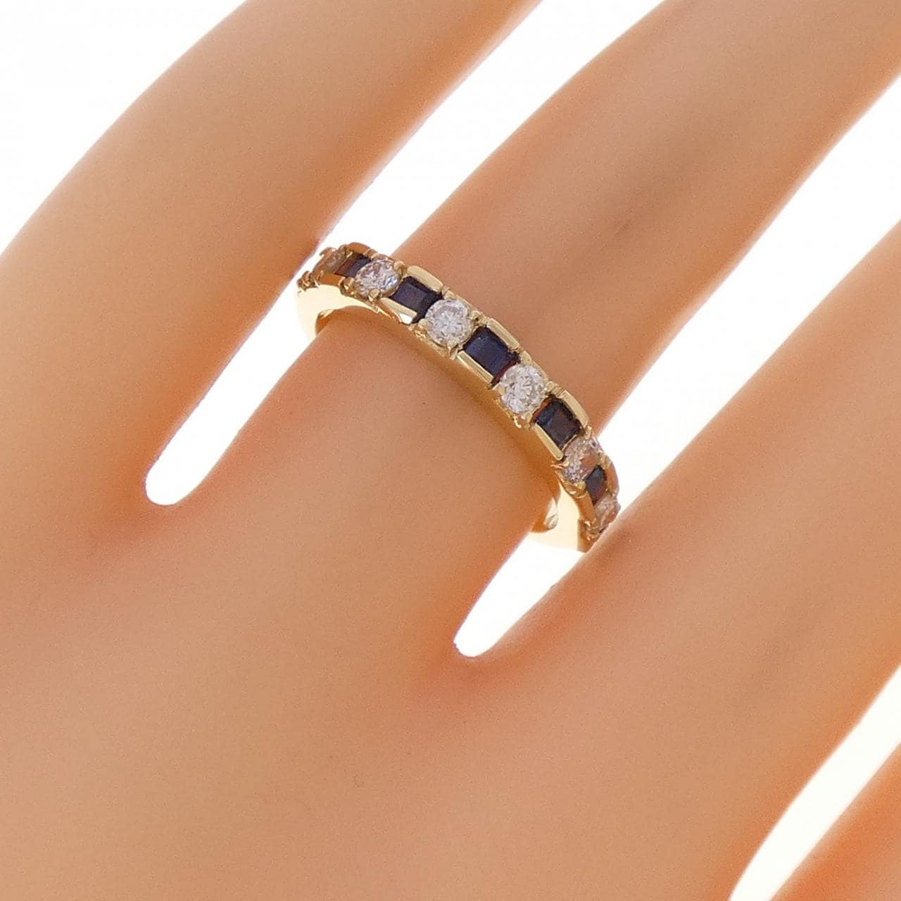 K18YG サファイヤ リング 0.62CT