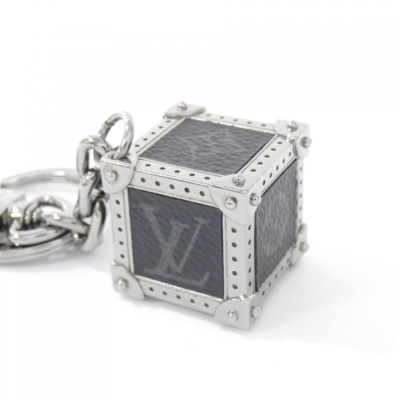 LOUIS VUITTON Monogram Eclipse Porte Clemont Cube M68867 Qeelin