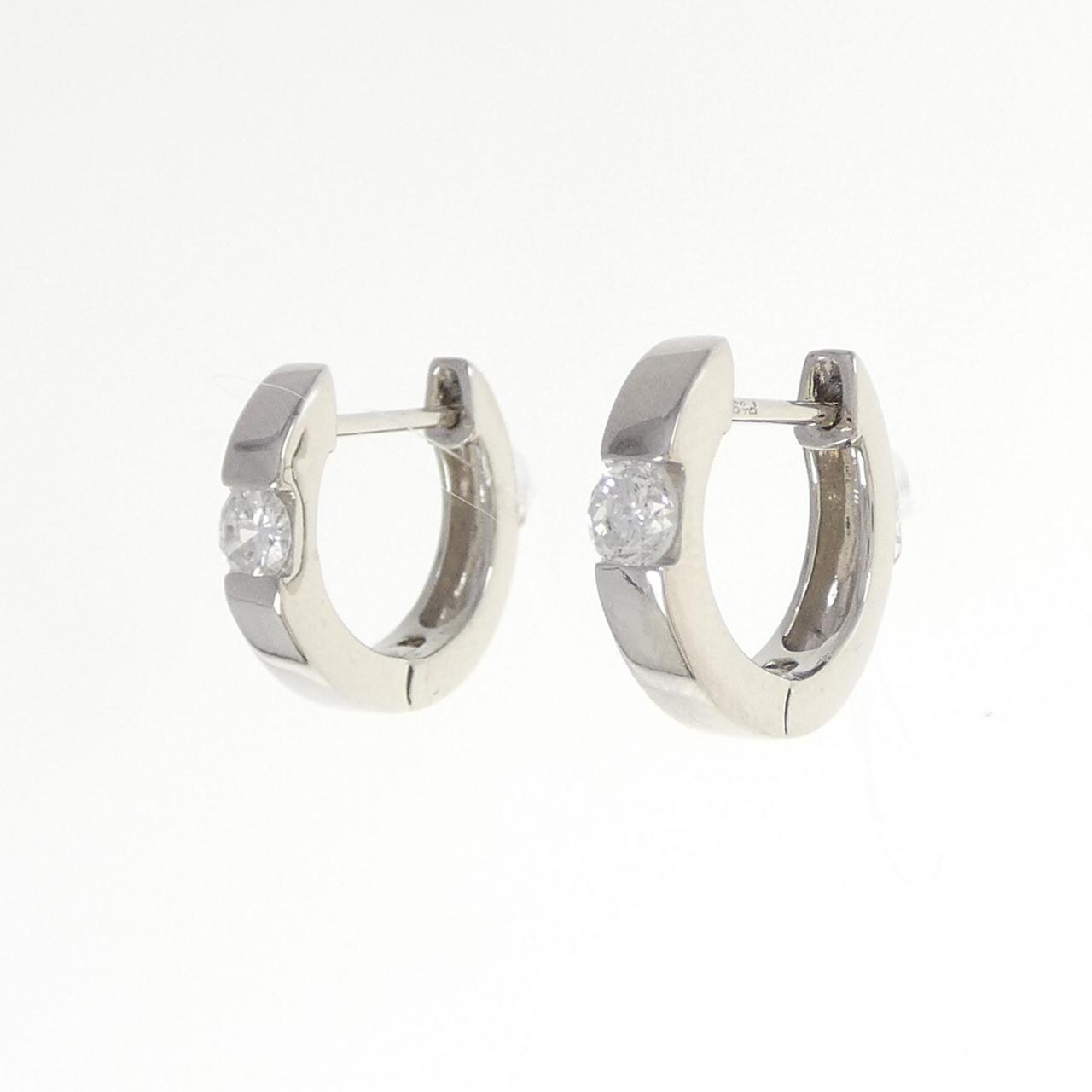PT900 ダイヤモンド ピアス 0.30CT