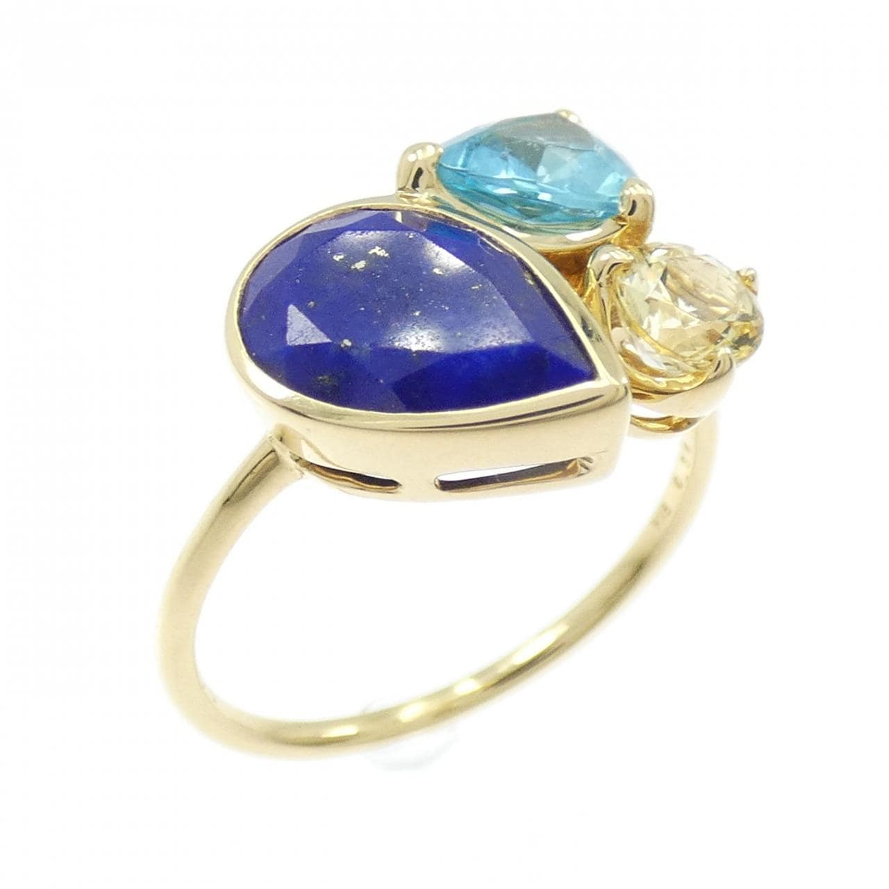 K18YG カラーストーン リング