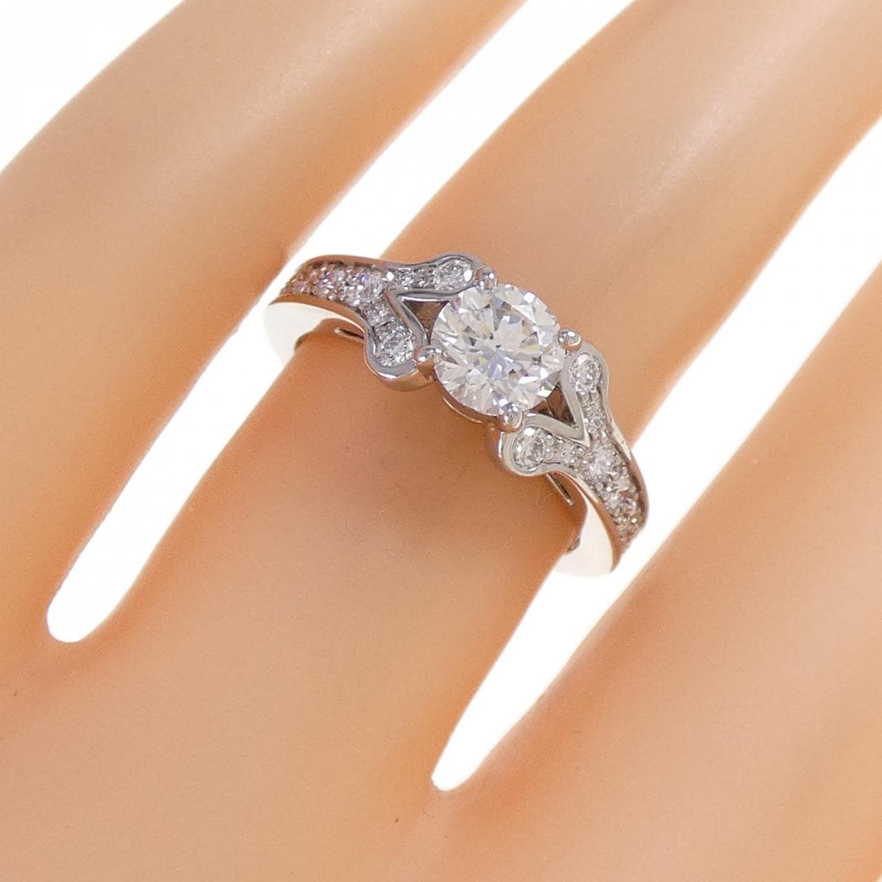 カルティエ バレリーナ リング 0.60CT F VVS2 3EXT