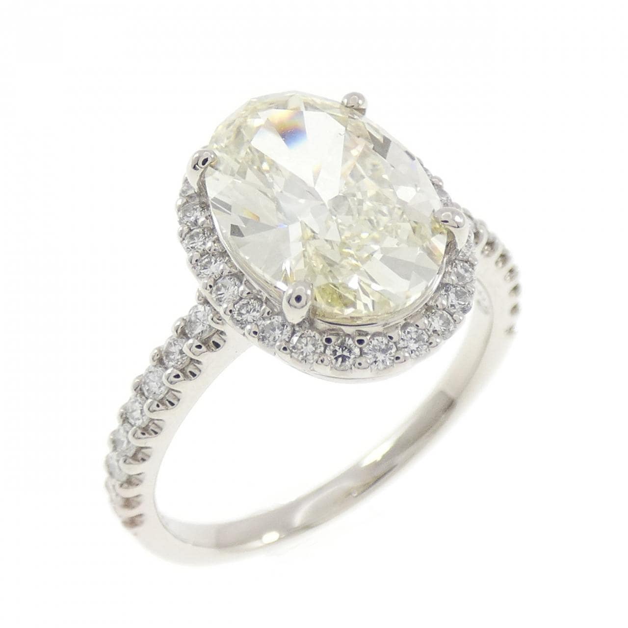 PT900 ダイヤモンド リング 2.183CT LY VS2 オーバルカット