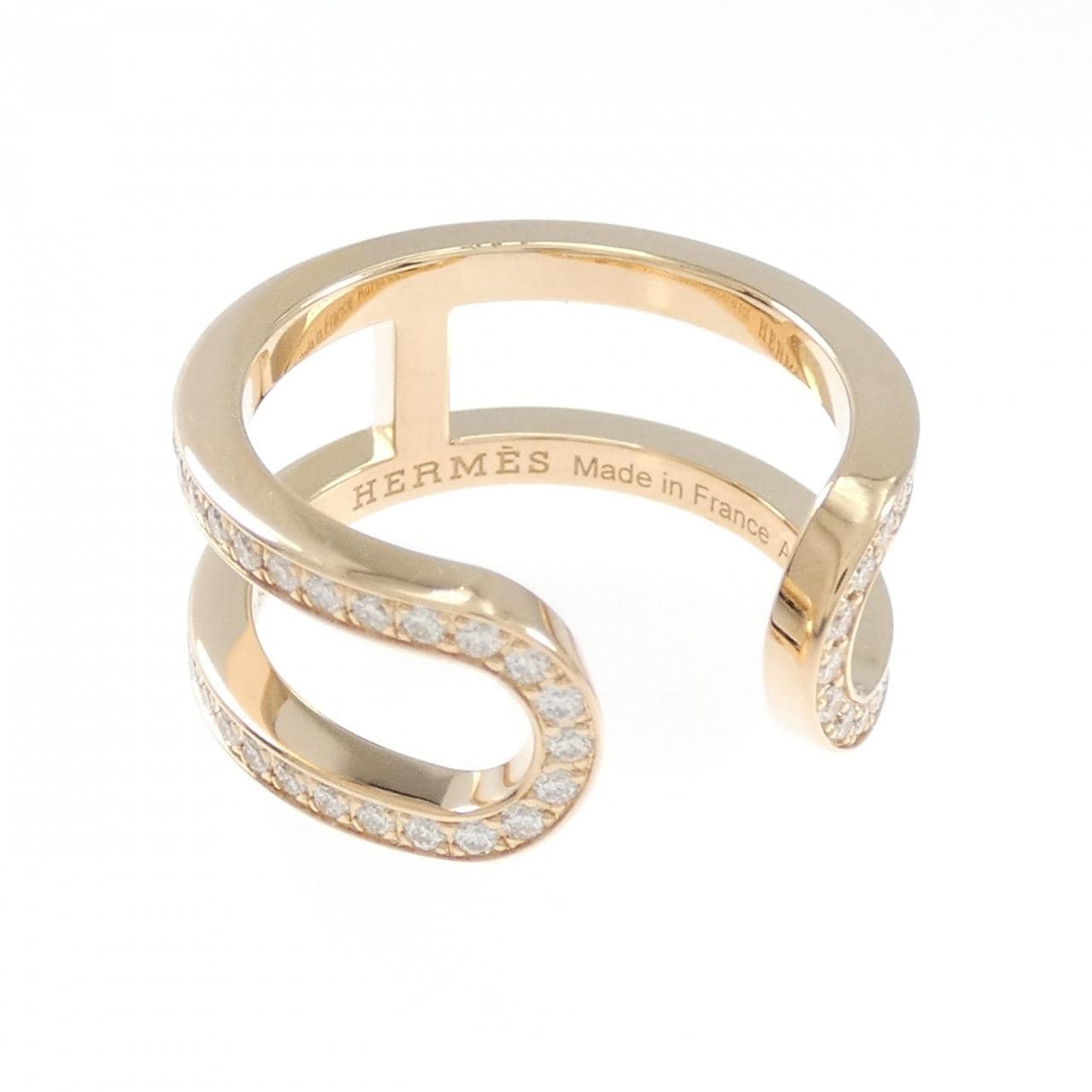 エルメス エヴァーシェーヌダンクル MM リング 0.61CT
