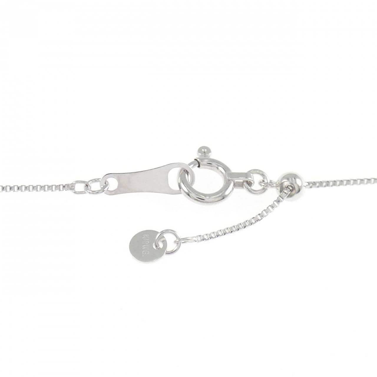 K18WG クロス ダイヤモンド ネックレス 0.30CT