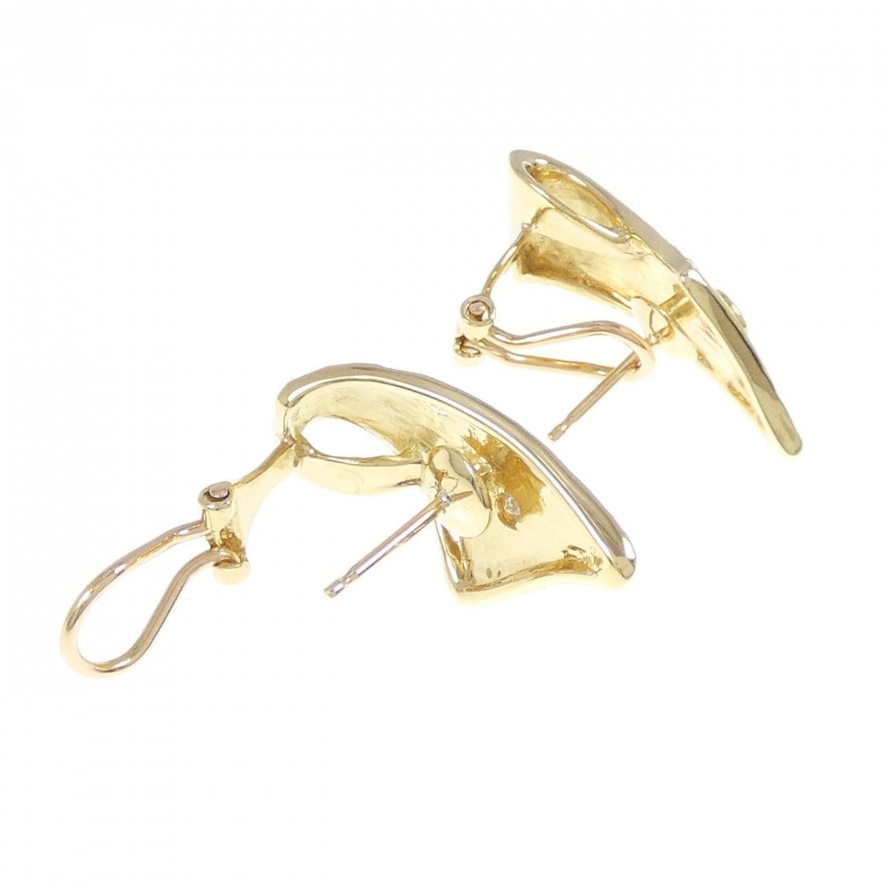 K18YG/K18WG ダイヤモンド ピアス 0.18CT