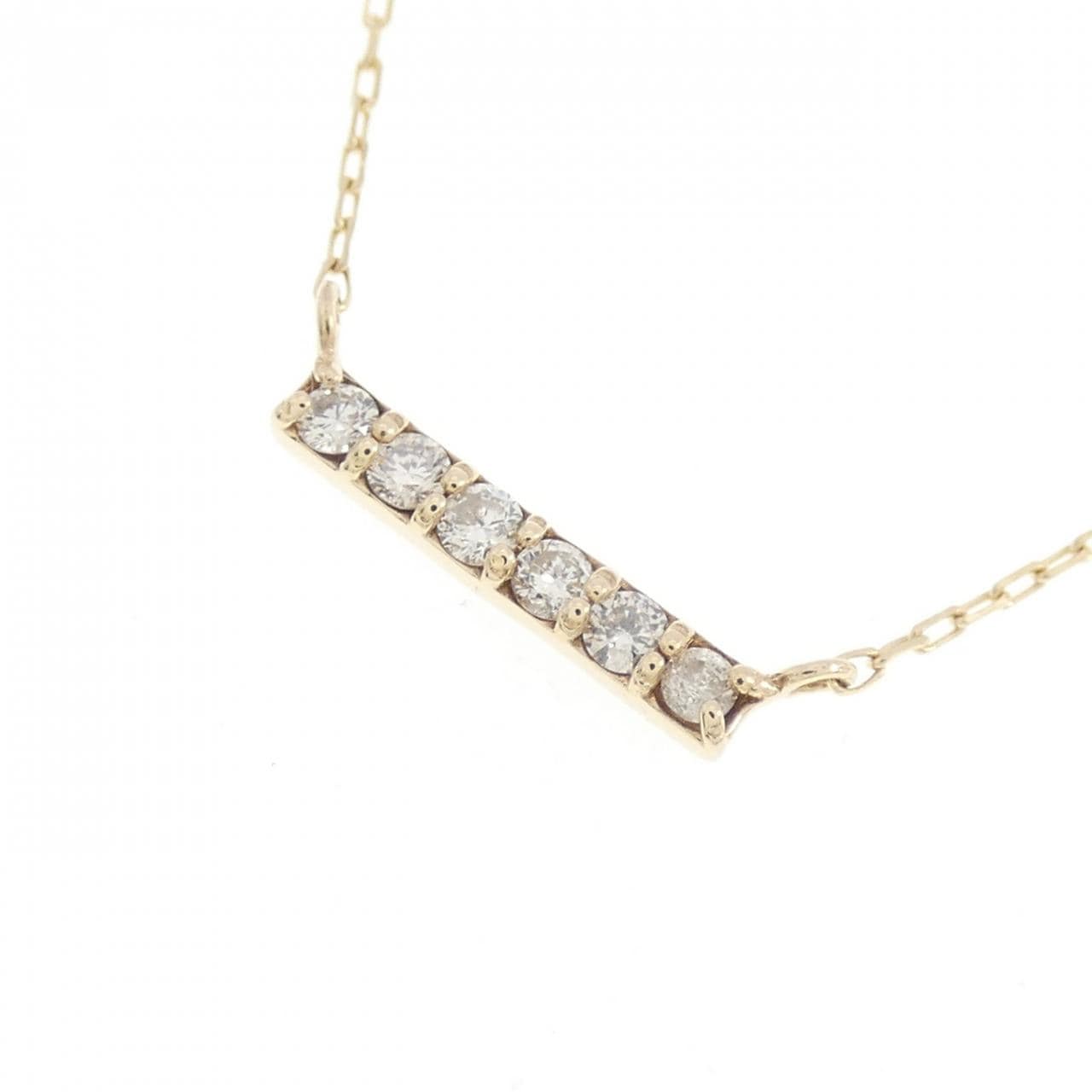 K10YG ダイヤモンド ネックレス 0.10CT