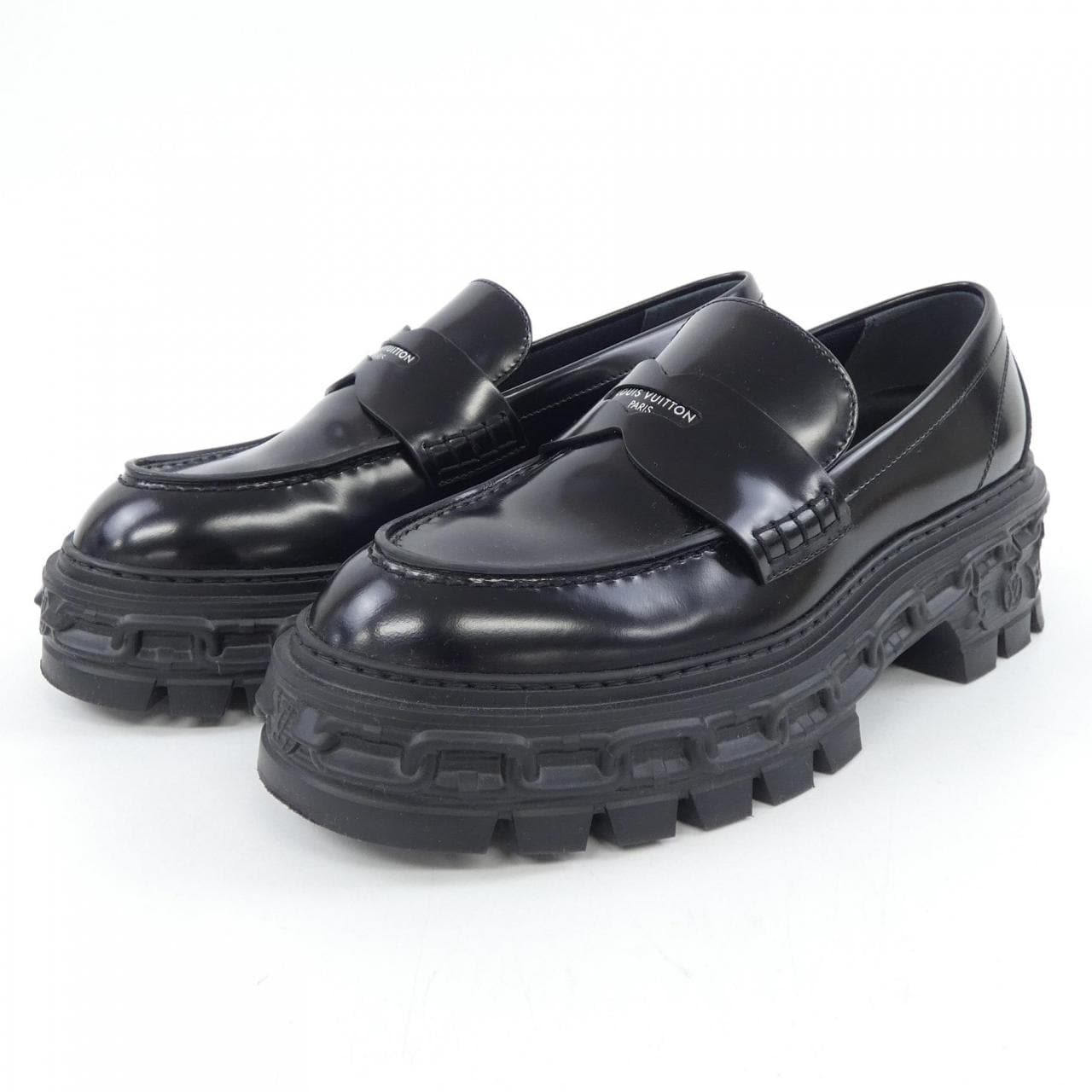 ルイヴィトン LOUIS VUITTON LVレコードラインローファー シューズ