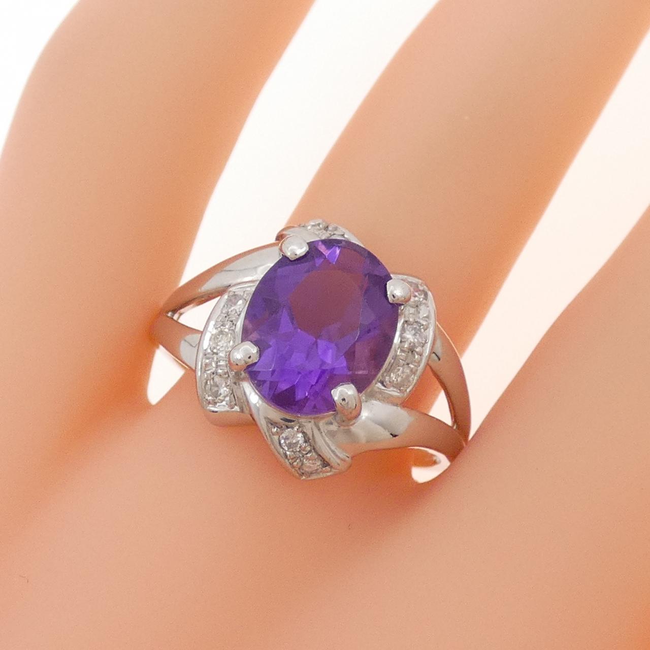 PT900紫水晶戒指2.27CT