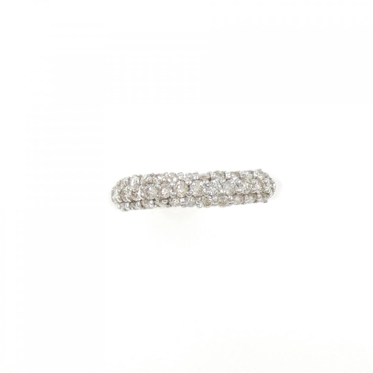K18WG パヴェ ダイヤモンド リング 0.39CT
