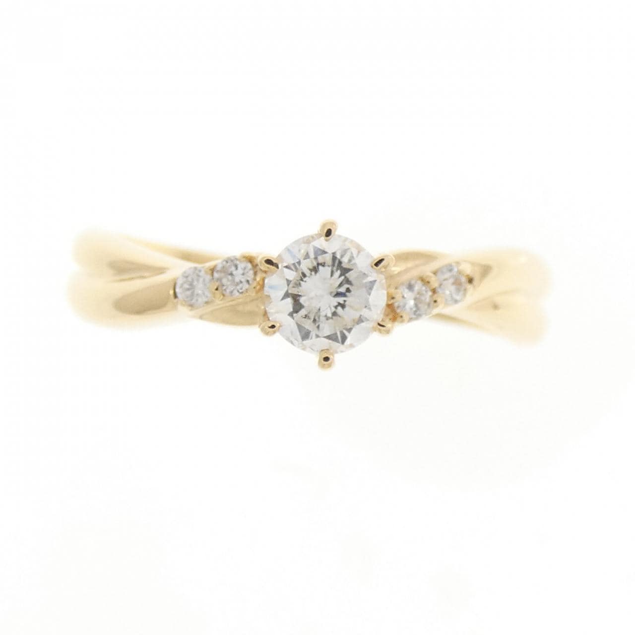 K18YG ダイヤモンド リング 0.28CT