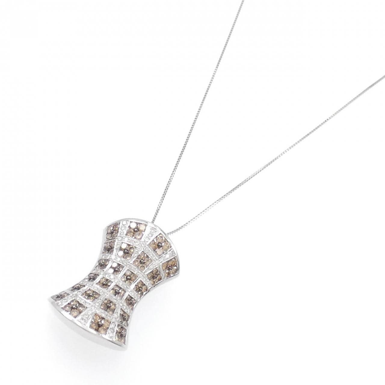 K18WG/K18BG Diamond Necklace 2.95CT