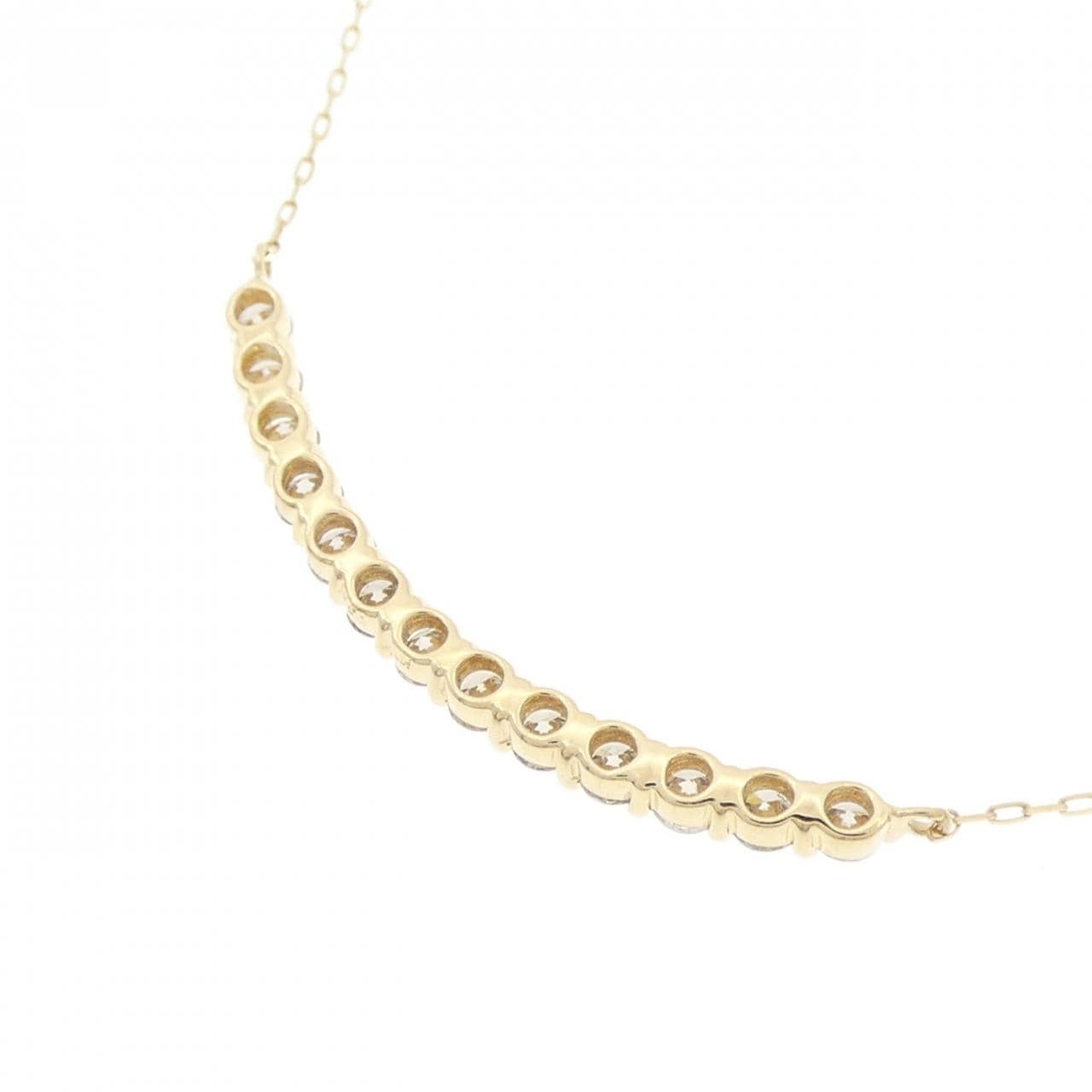 [BRAND NEW] K18YG Diamond necklace 0.50CT