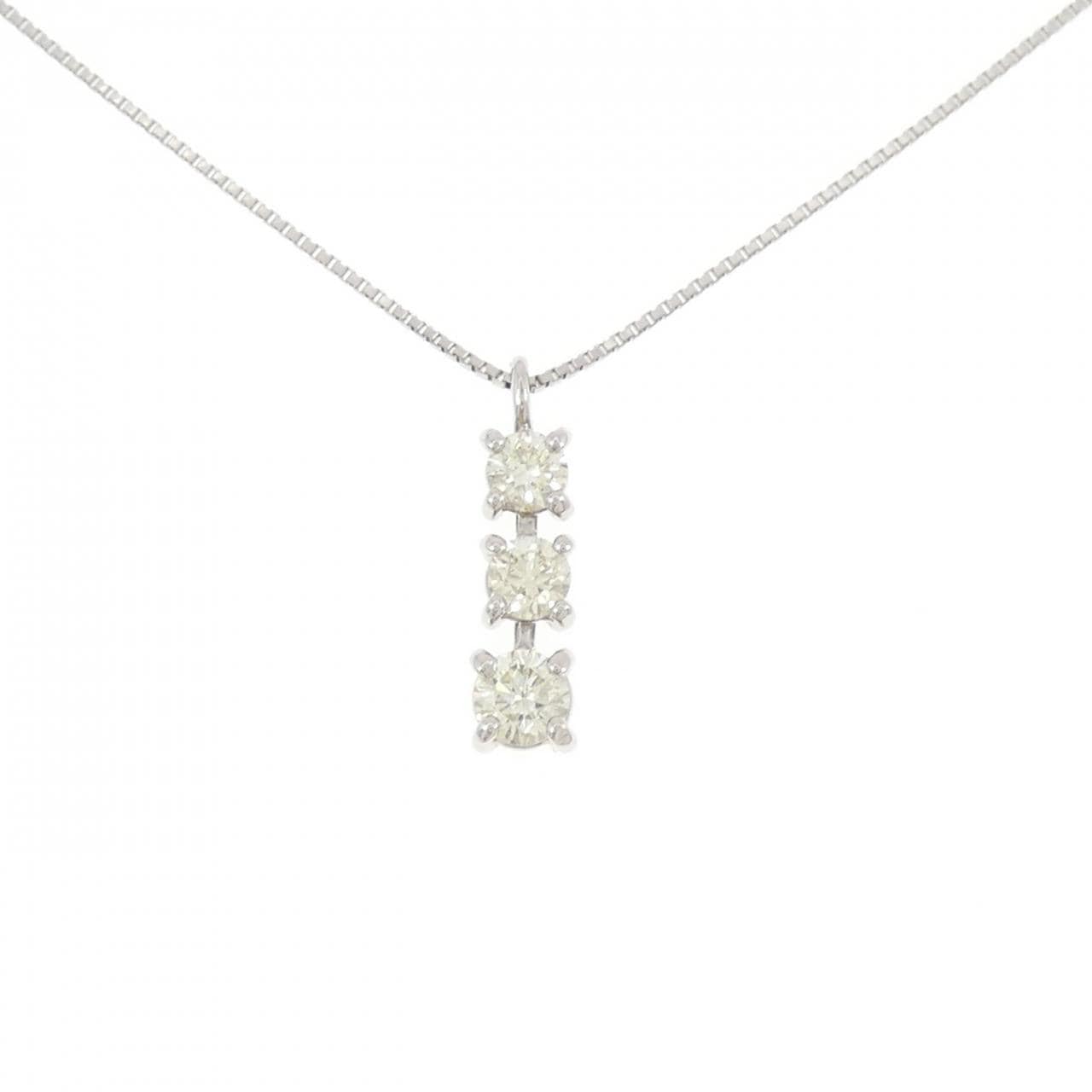 PT900/PT850 ダイヤモンド ネックレス 0.763CT